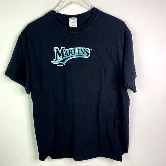 Gildan Other - Florida Marlins Miami FL MLB Baseball Pepsi 100% Cotton Black T-shirt Size Large